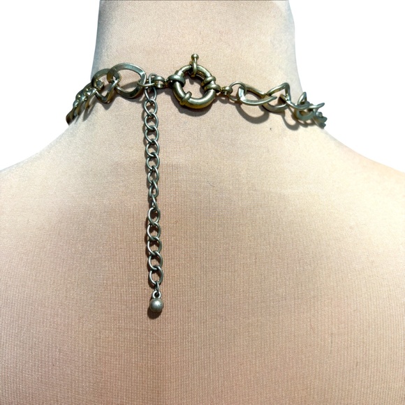 necklace chain leather vintage adjustable 16" to 19" - Picture 4 of 16